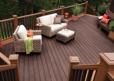 deck with seating